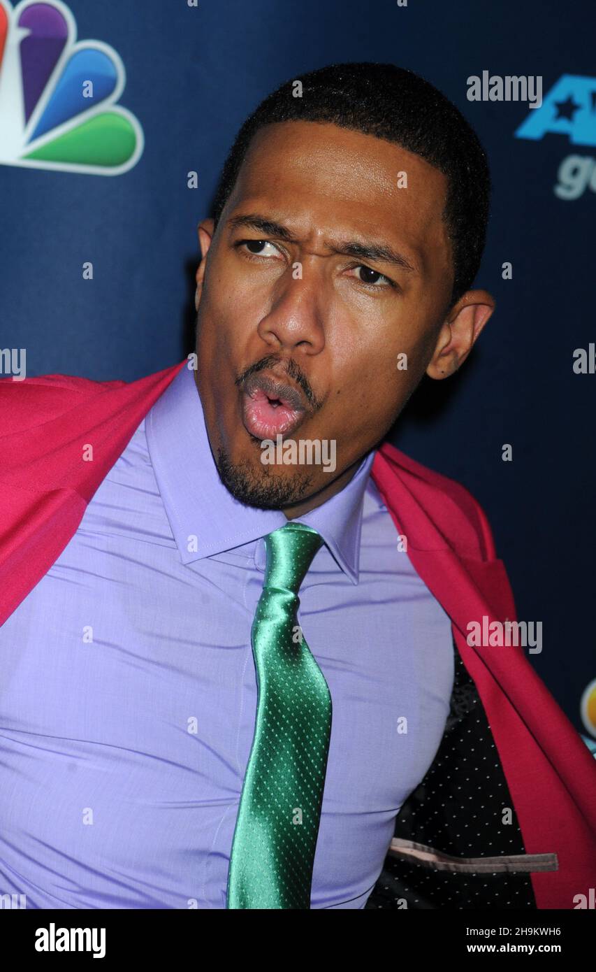 Manhattan, Vereinigte Staaten Von Amerika. 07th August 2013. SMG_Nick Cannon_NY1_Americas Got Talent_080713_24.JPG NEW YORK, NY - 07. AUGUST: Nick Cannon nimmt am 8. August 2013 in New York City an der Red Carpet Event-Saison 7 in der Radio City Music Hall Teil. Personen: Nick Cannon Kredit: Storms Media Group/Alamy Live News Stockfoto