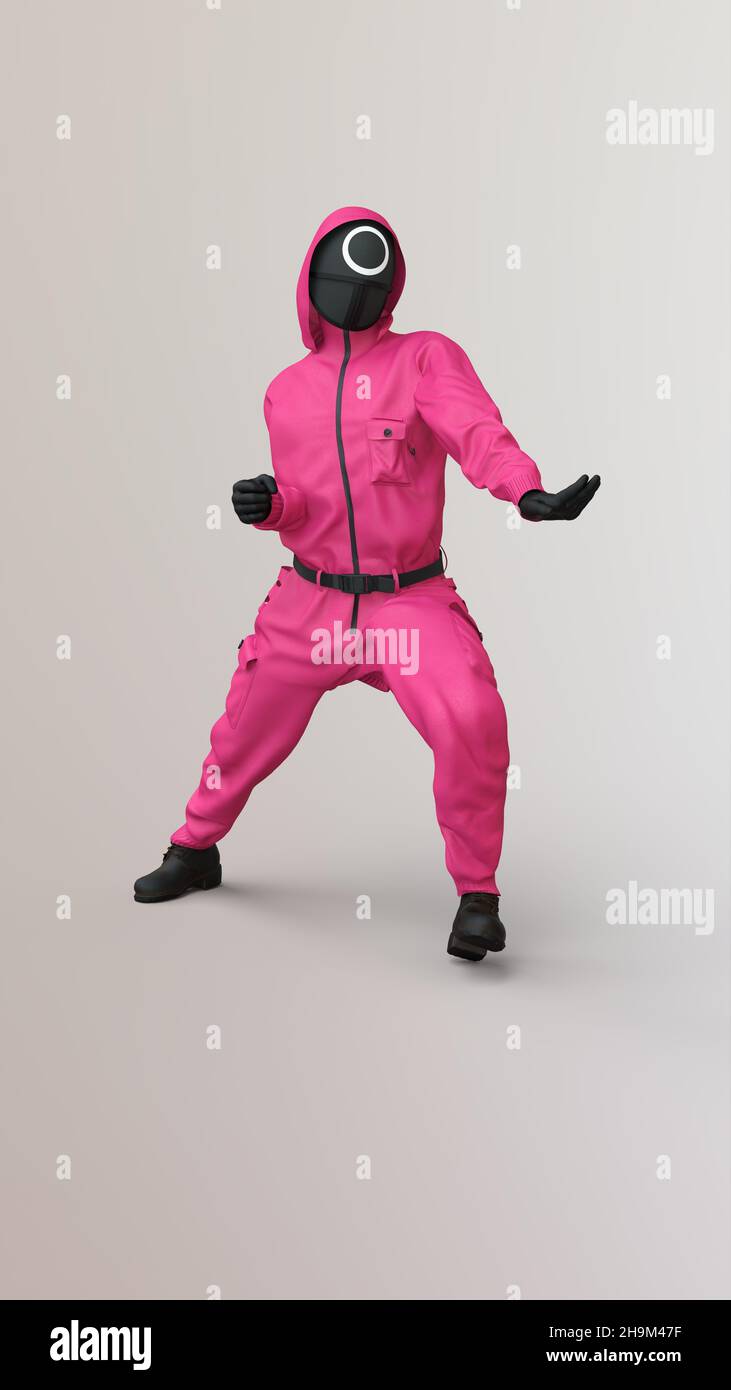 Squid Game 3D realistischer Charakter - Alamy Foto Stockfotografie - Alamy