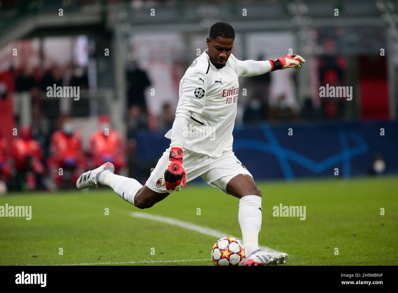 Mailand, 07. Dezember 2021 AC Mailand - Liverpool UEFA Champions League Stockfoto