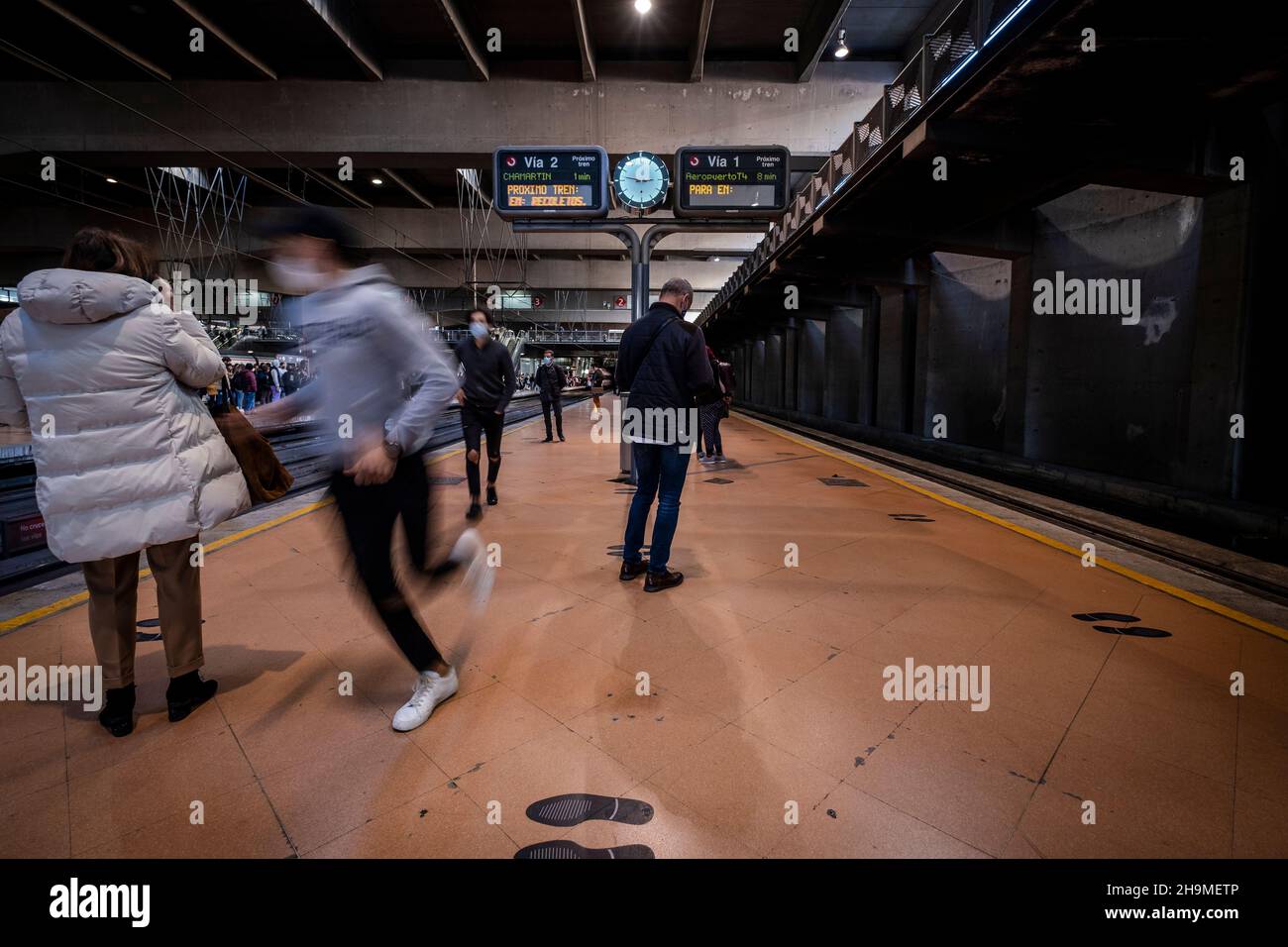 Madrid, Spanien, Bahnhof in Puerta de Atocha Stockfoto