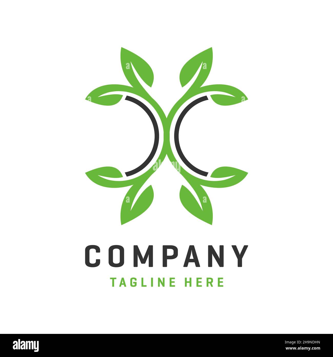 Vorlage für das DC Health Logo Stockfoto