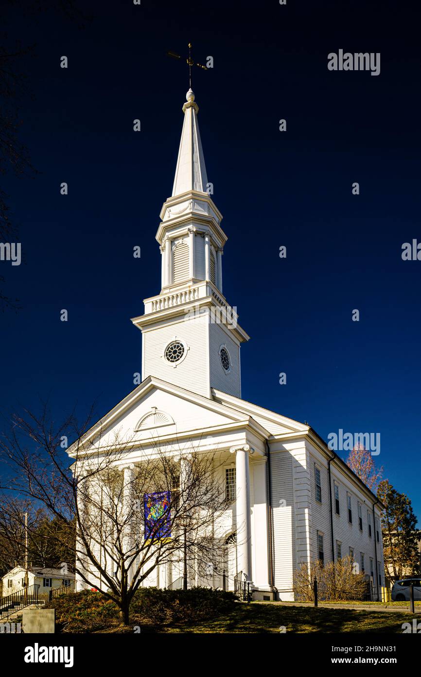 Smith College's Helen Hills Chapel Elm Street Historic District   Northampton, Massachusetts, USA Stockfoto