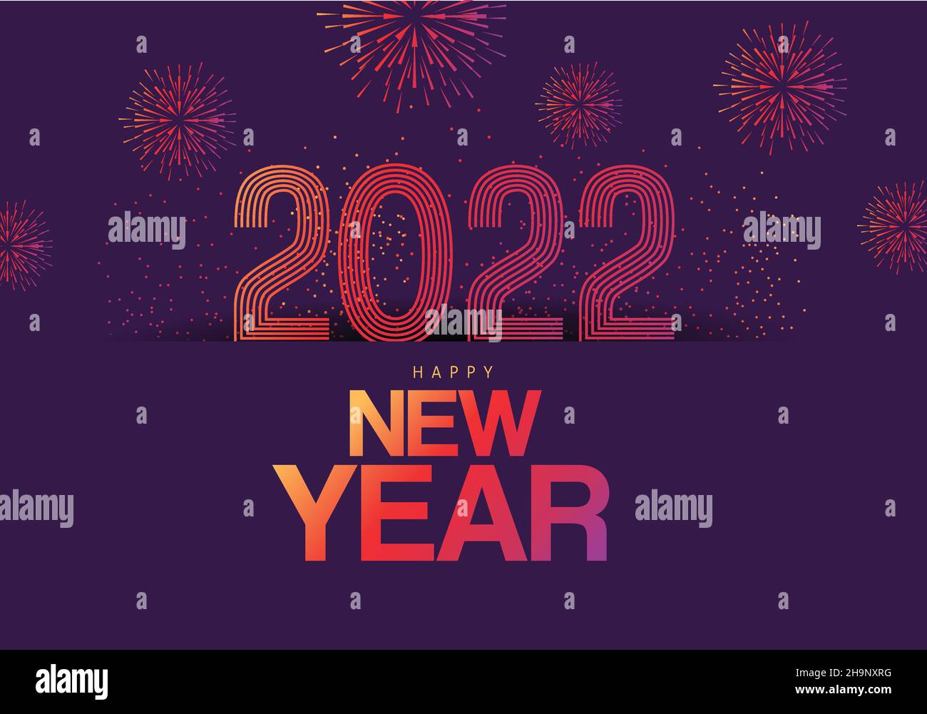 Frohes neues Jahr 2022 Poster. vektor Illustration Design Stock Vektor