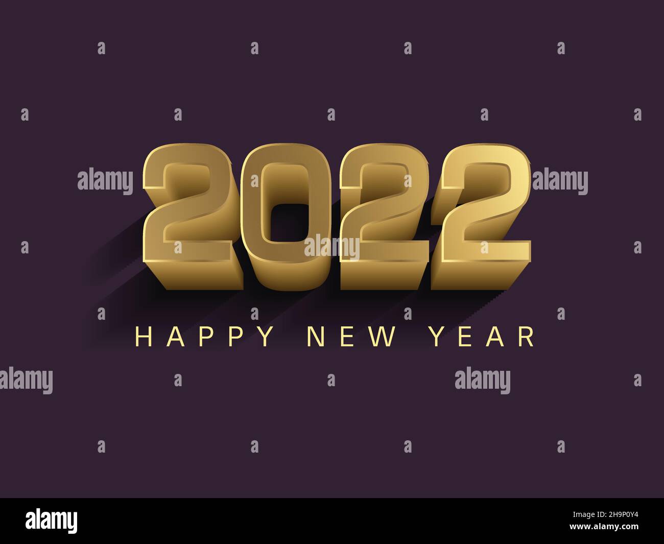 Frohes neues Jahr 2022 Poster. vektor Illustration Design Stock Vektor