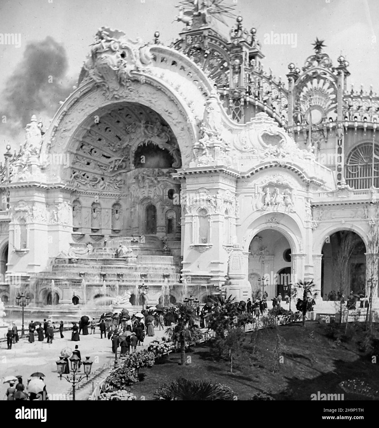 Großer Eingang, 1900 Exposition Universelle, Paris, Frankreich Stockfoto