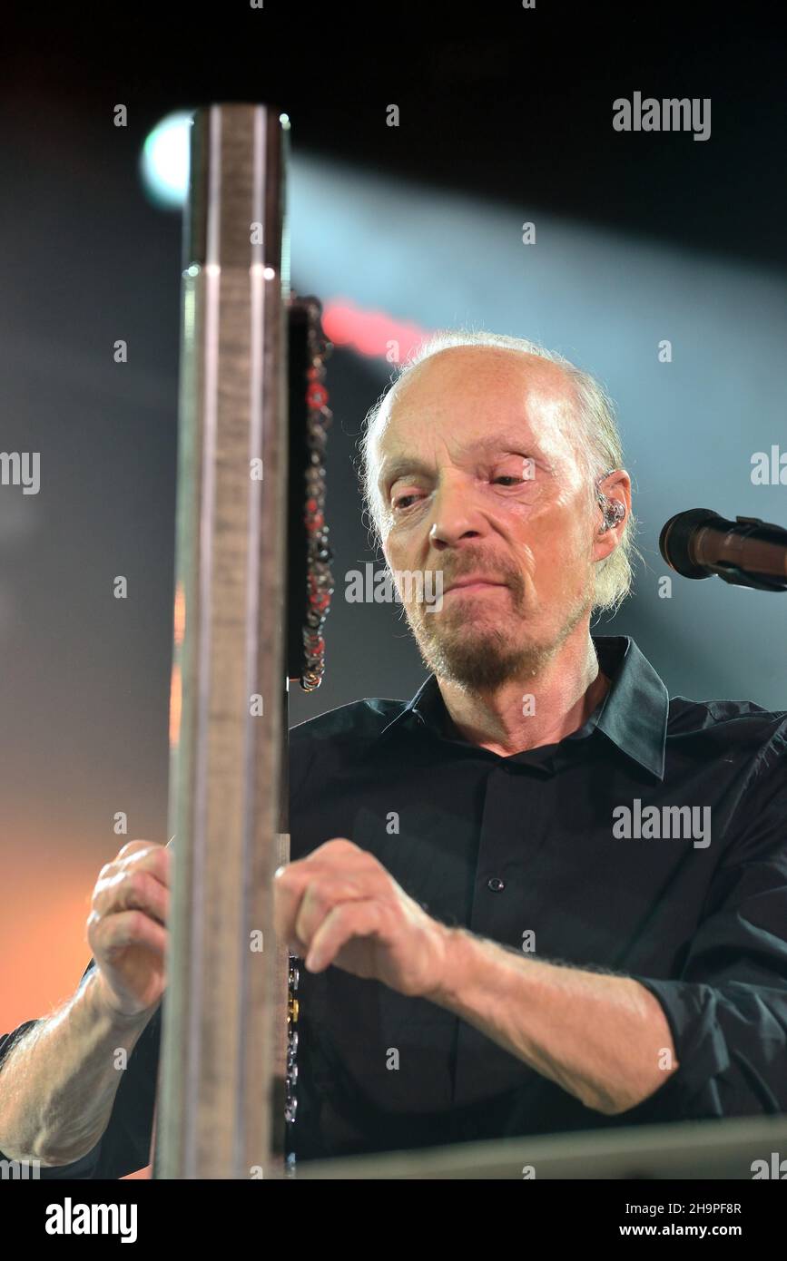 50th Lorient Interceltic Festival (Bretagne, Nordwestfrankreich): Alan Stivell im Konzert am 11. August 2021 Stockfoto