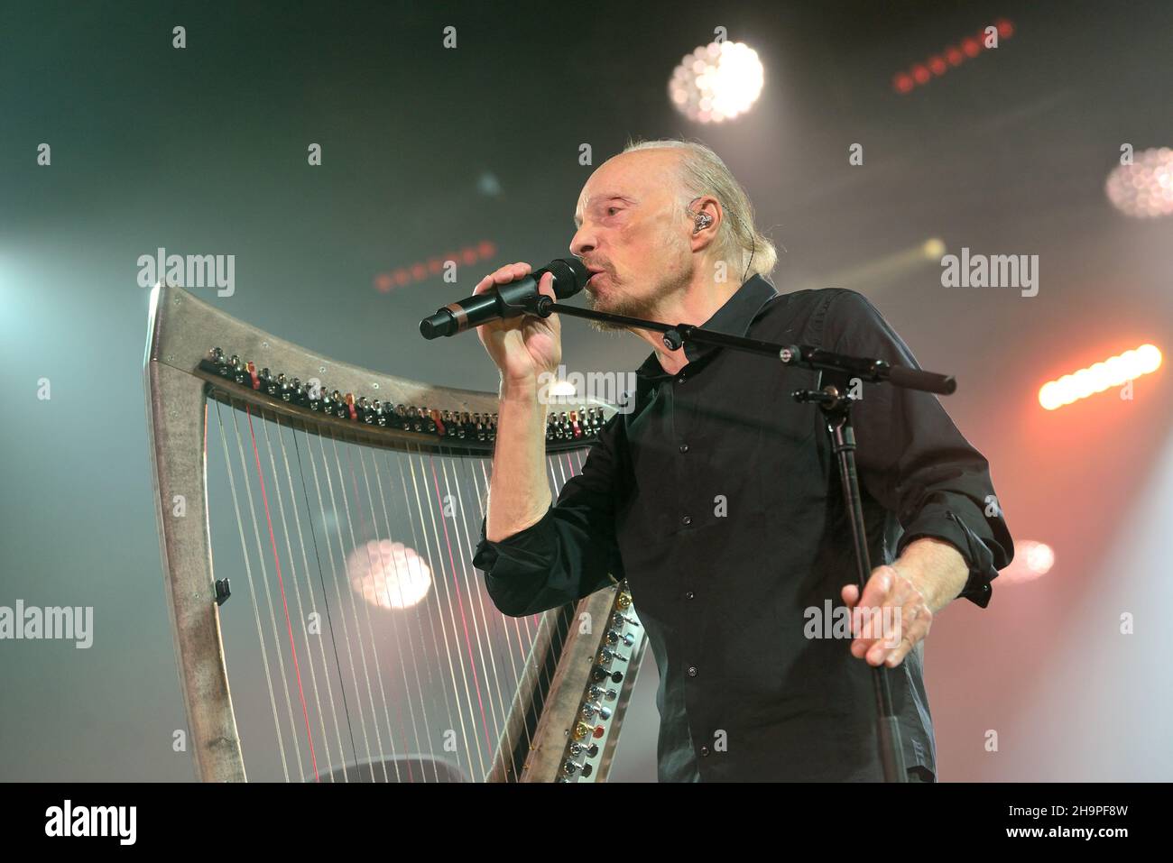50th Lorient Interceltic Festival (Bretagne, Nordwestfrankreich): Alan Stivell im Konzert am 11. August 2021 Stockfoto