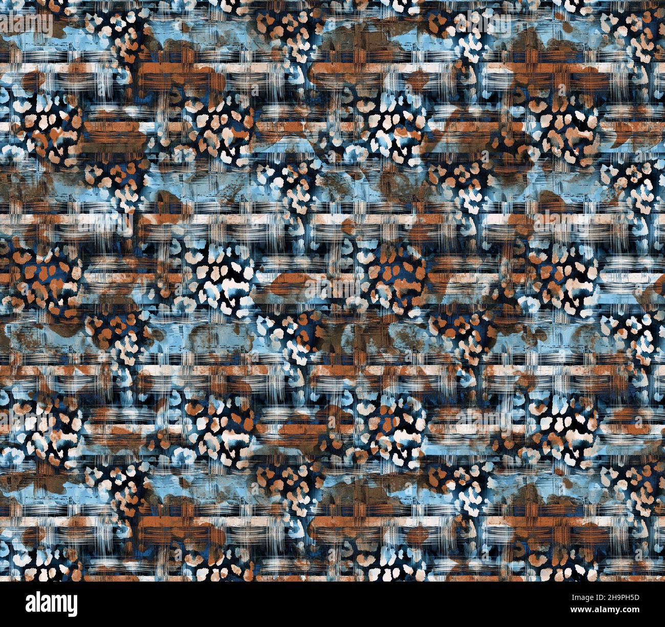 Handmalerei Abstrakte Aquarell Shibori Batik Kreise Muster Bunten Hintergrund.Abstrakte Handzeichnung Grunge Geometrische Kreide Pinselstriche Patter Stockfoto