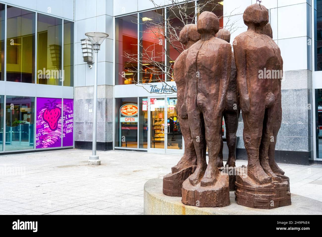 Full Circle, eine Skulptur oder urbane Kunst in Toronto, Kanada Stockfoto