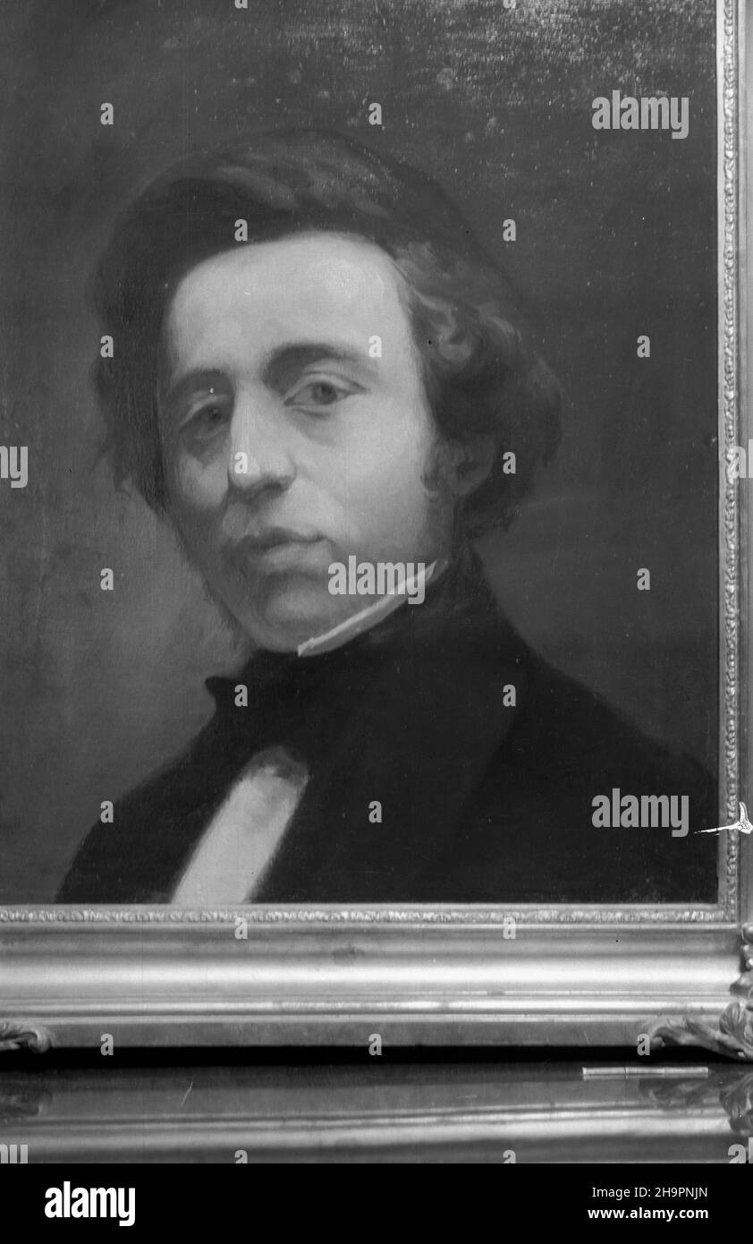 ¯elazowa Wola k. Sochaczewa, 1949-03. ROK 1949 zosta³ og³oszony Rokiem Chopinowskim (stulecie œmierci). Dok³adny dzieñ wydarzenia nieustalony. bk PAP/Reprodukcja Zelazowa Wola bei Sochaczew, März 1949. Das Jahr 1949 wurde zum Chopin-Jahr (100th. Todestag) ausgerufen. bk PAP Stockfoto