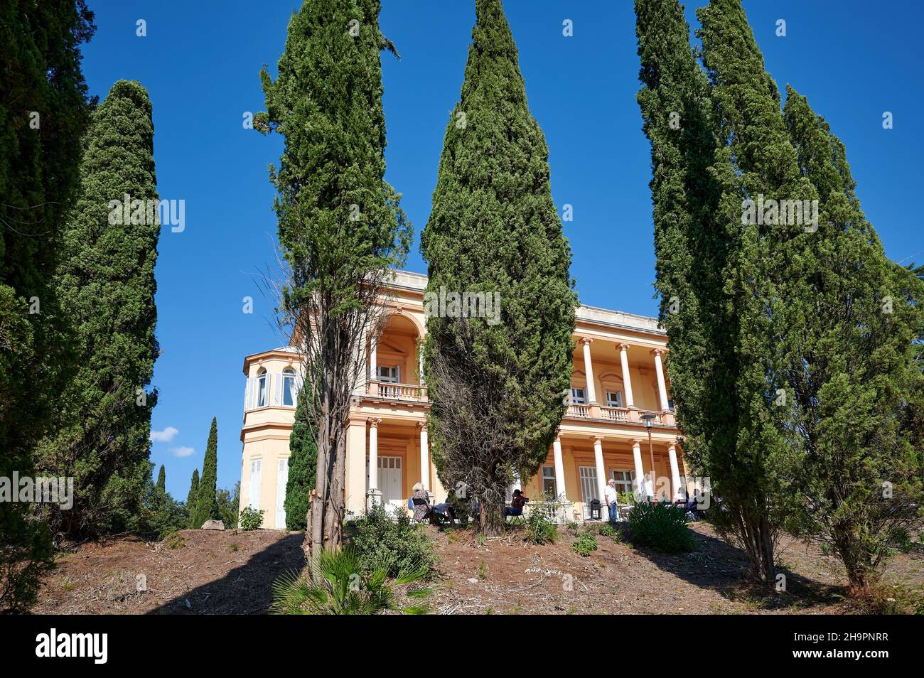 Chateau Aurelien, auch bekannt als Villa Aurelienne, im Park ÒParc AurelienÓ, in Frejus, Region Provence-Alpes-Cote dÕAzur, Frankreich Stockfoto