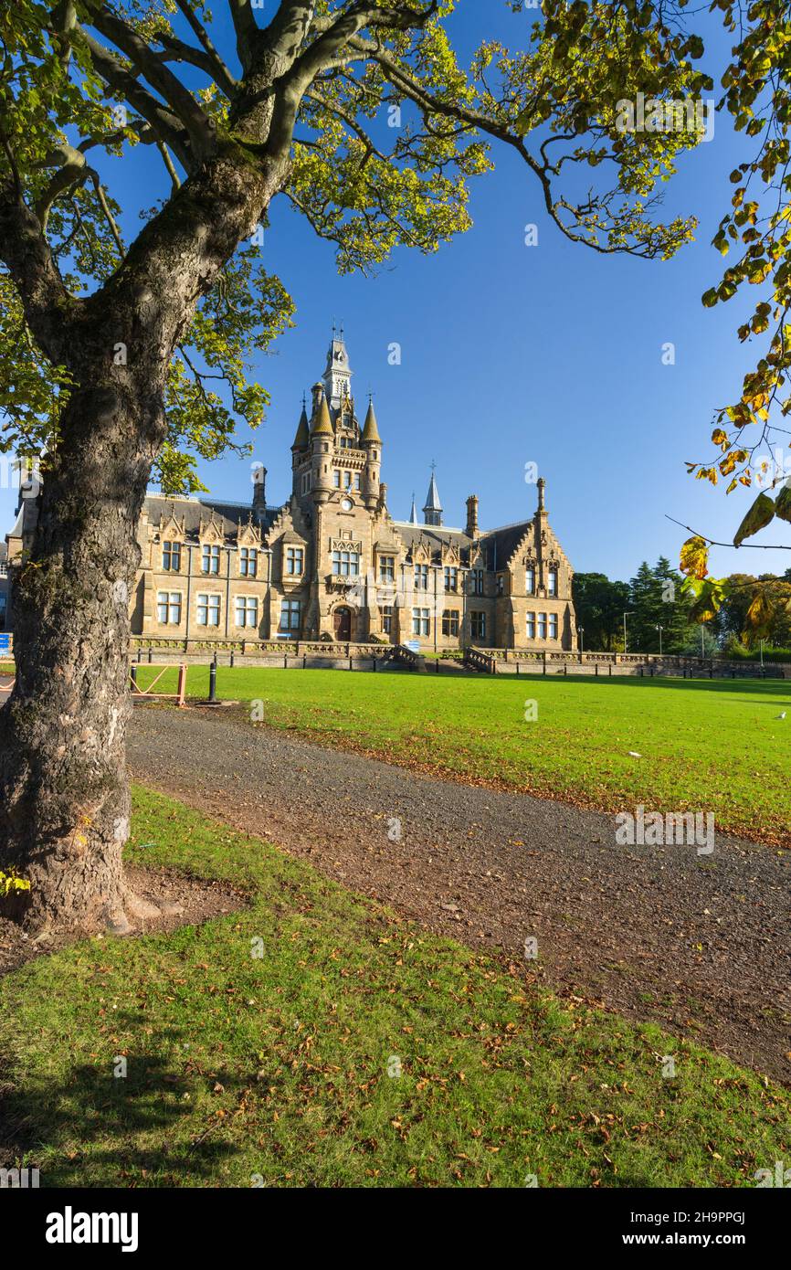 Die Morgan Academy ist eine Secondary School in der Gegend von Stobswell in Dundee Stockfoto