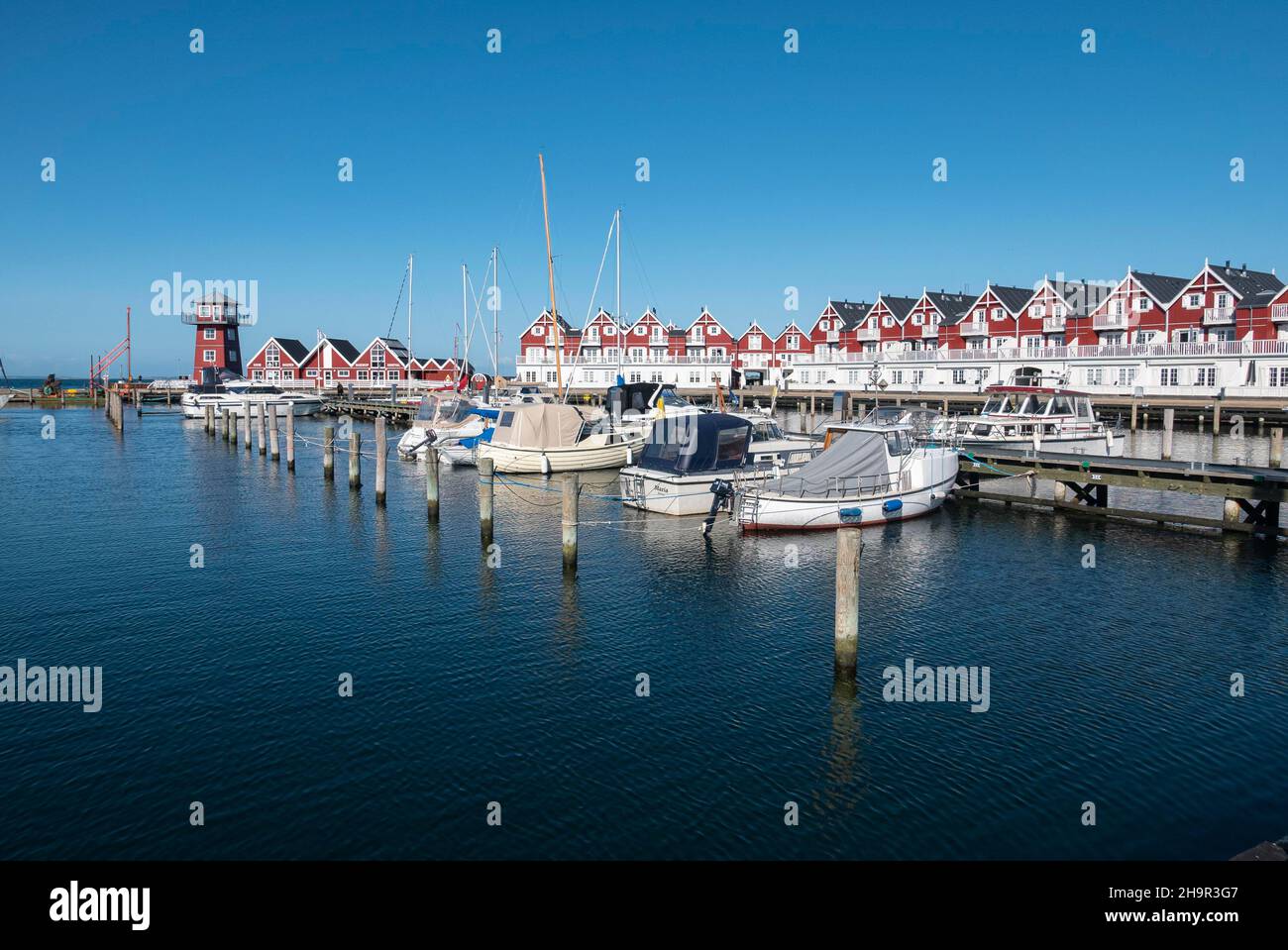 Bagenkop Harbour, Bagenkop, Langeland, Dänemark Stockfoto