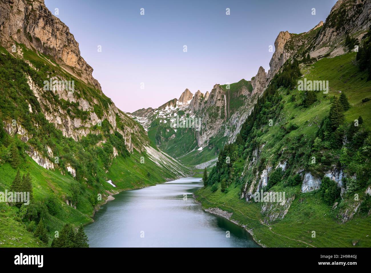 Faelensee, Alpstein, Appenzell, Schweiz Stockfoto