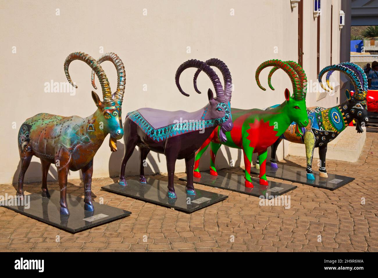 Moderne Steinböcke, Bait Al Zubair Museum, Maskat, Oman Stockfoto