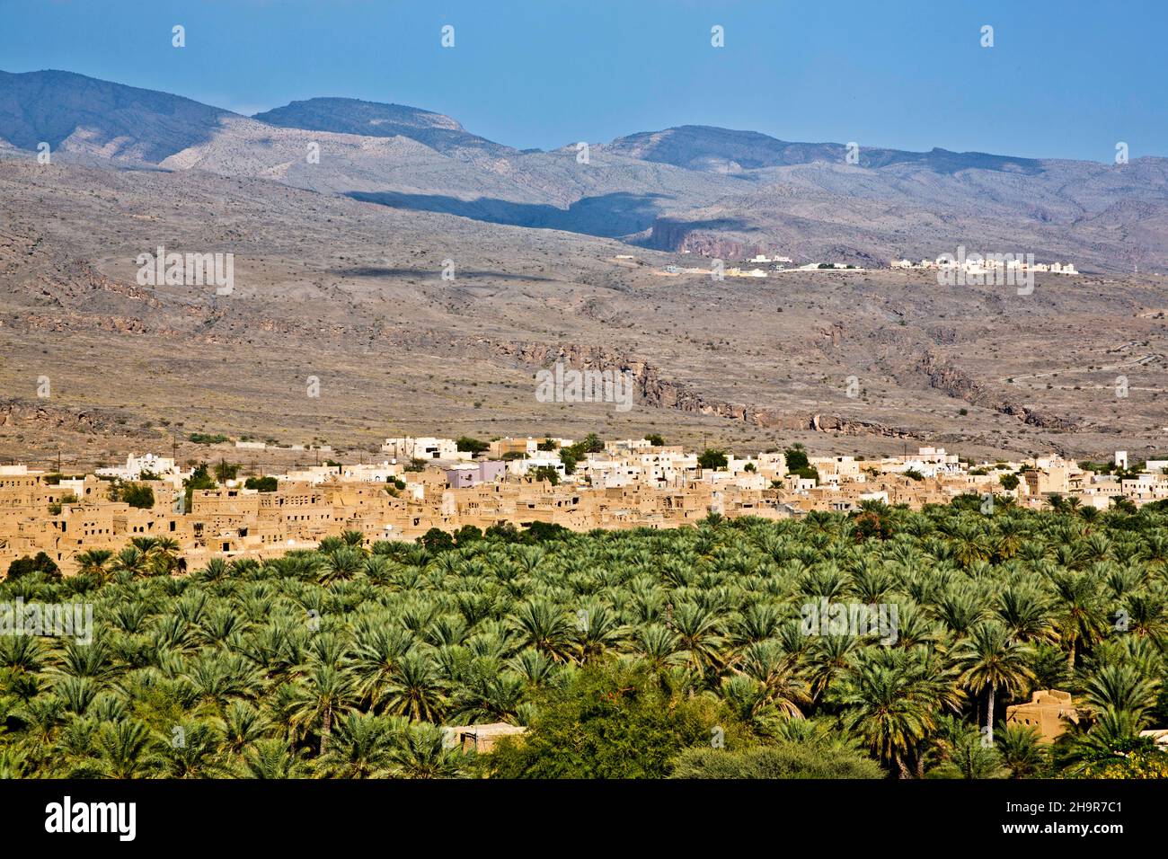 Alte Lehmsiedlung Al Hamra, Al Hamra, Oman Stockfoto