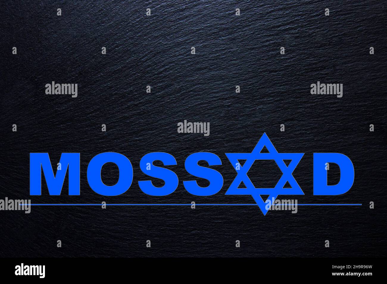 Mossad, Israeli Institute for Reconnaissance and Special Tasks, General News und Security Service Stockfoto