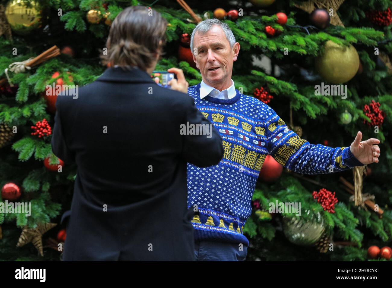 Nigel Evans, Abgeordneter des Ribble Valley, Politiker der britischen Konservativen Partei und stellvertretender Sprecher des Repräsentantenhauses, Downing Street, Stockfoto