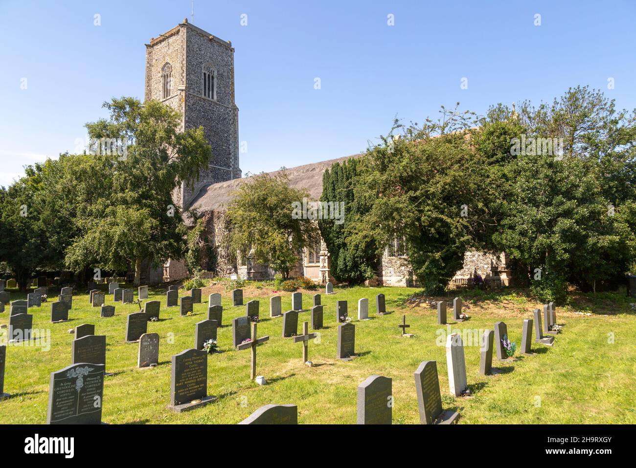 Dorfpfarrkirche von Saint Edmund, Kessingland, Suffolk, England, Großbritannien Stockfoto