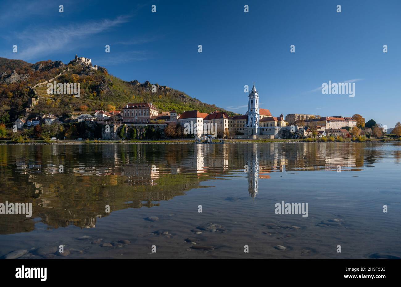 Dorf Dürnstein in der Wachau, Österreich Stockfoto