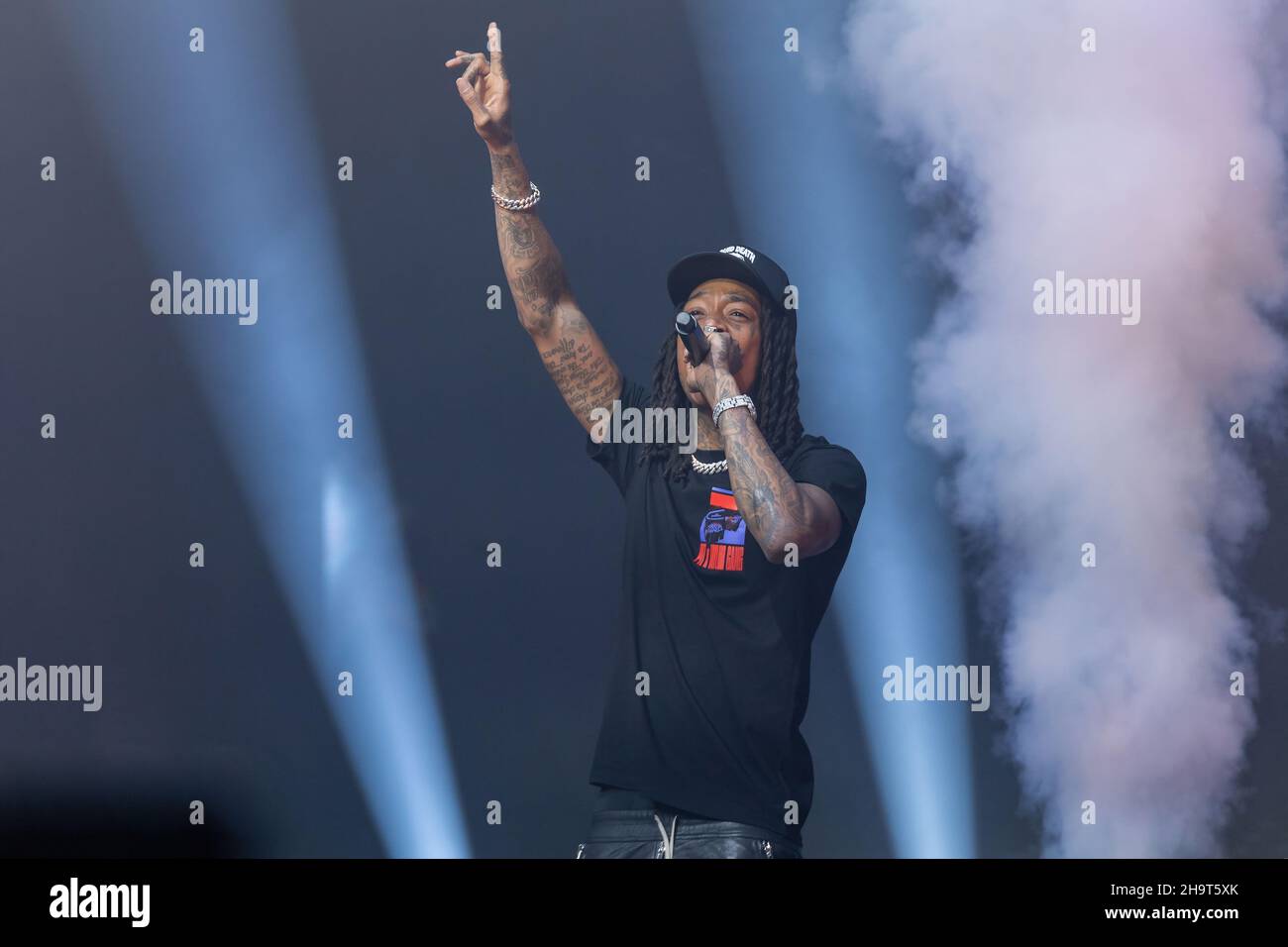 PFL-Weltmeisterschaft 2021. Die größte Nacht des MMA. 6 World Title Fights bei Hard Rock Live. Stockfoto