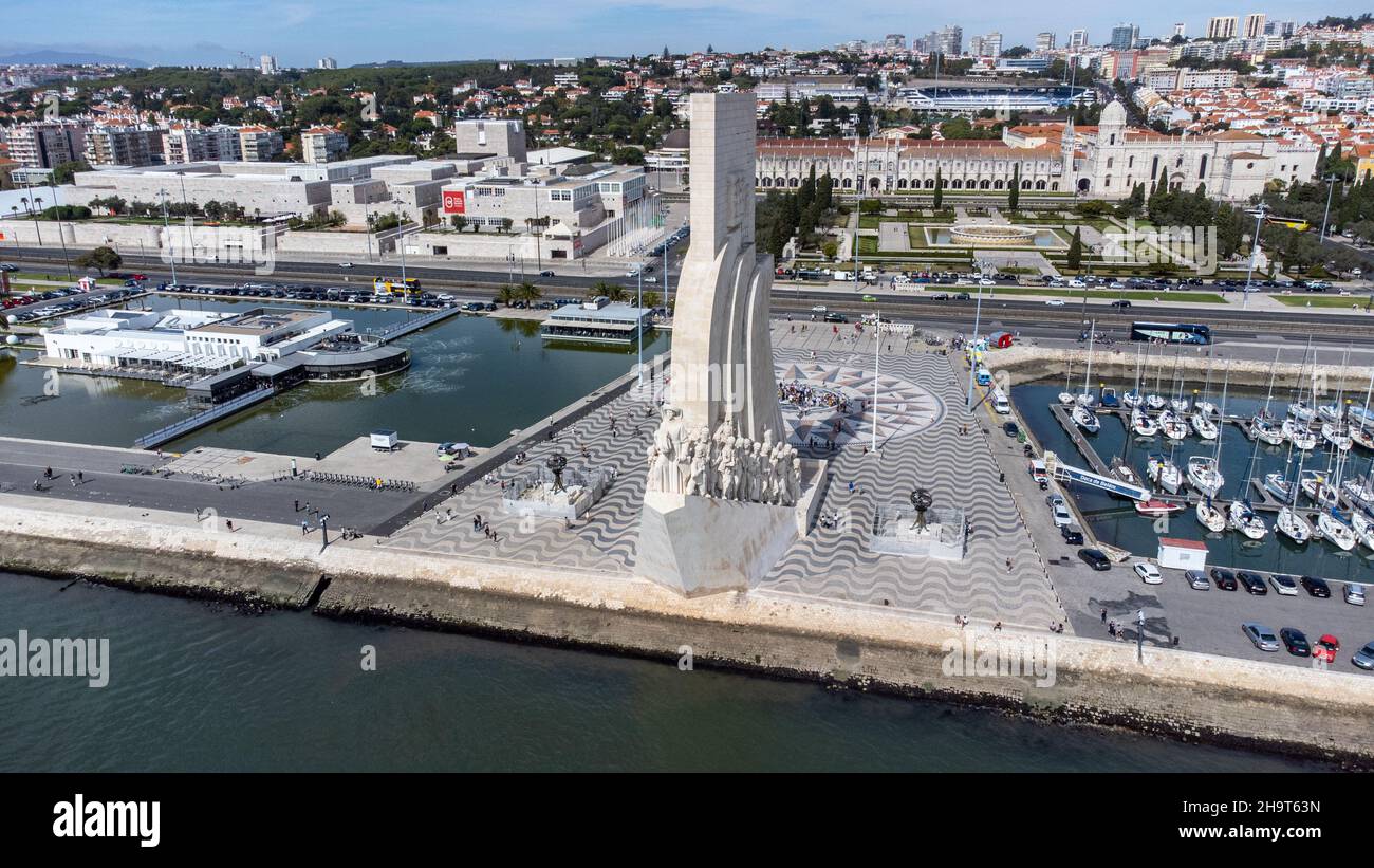 Padrão Dos Descobrimentos, Lissabon, Portugal Stockfoto