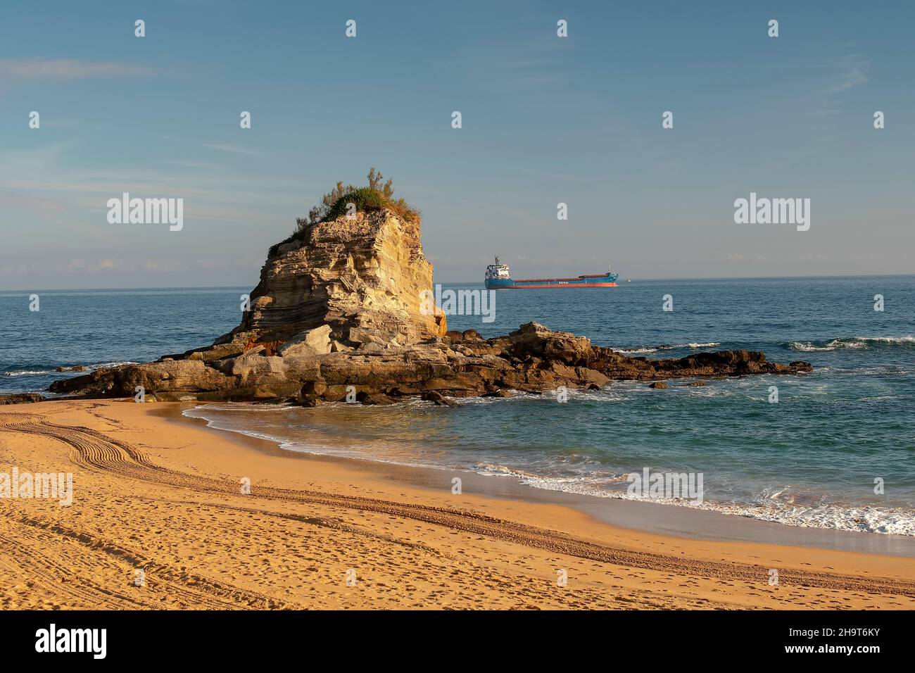 Camel Beach in der Stadt Santander Stockfoto