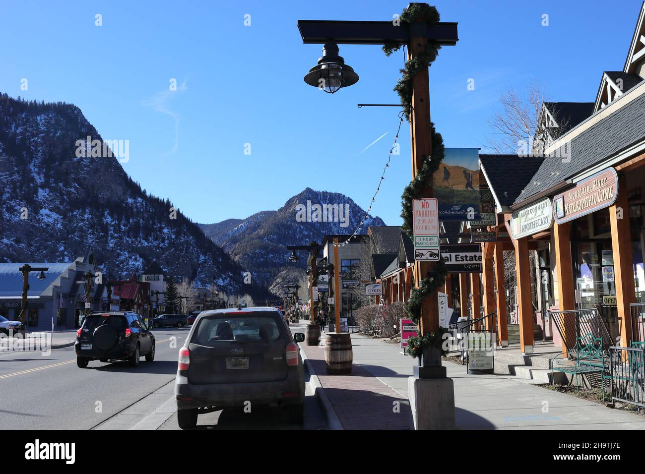 Frisco in den Bergen von Colorado Stockfoto