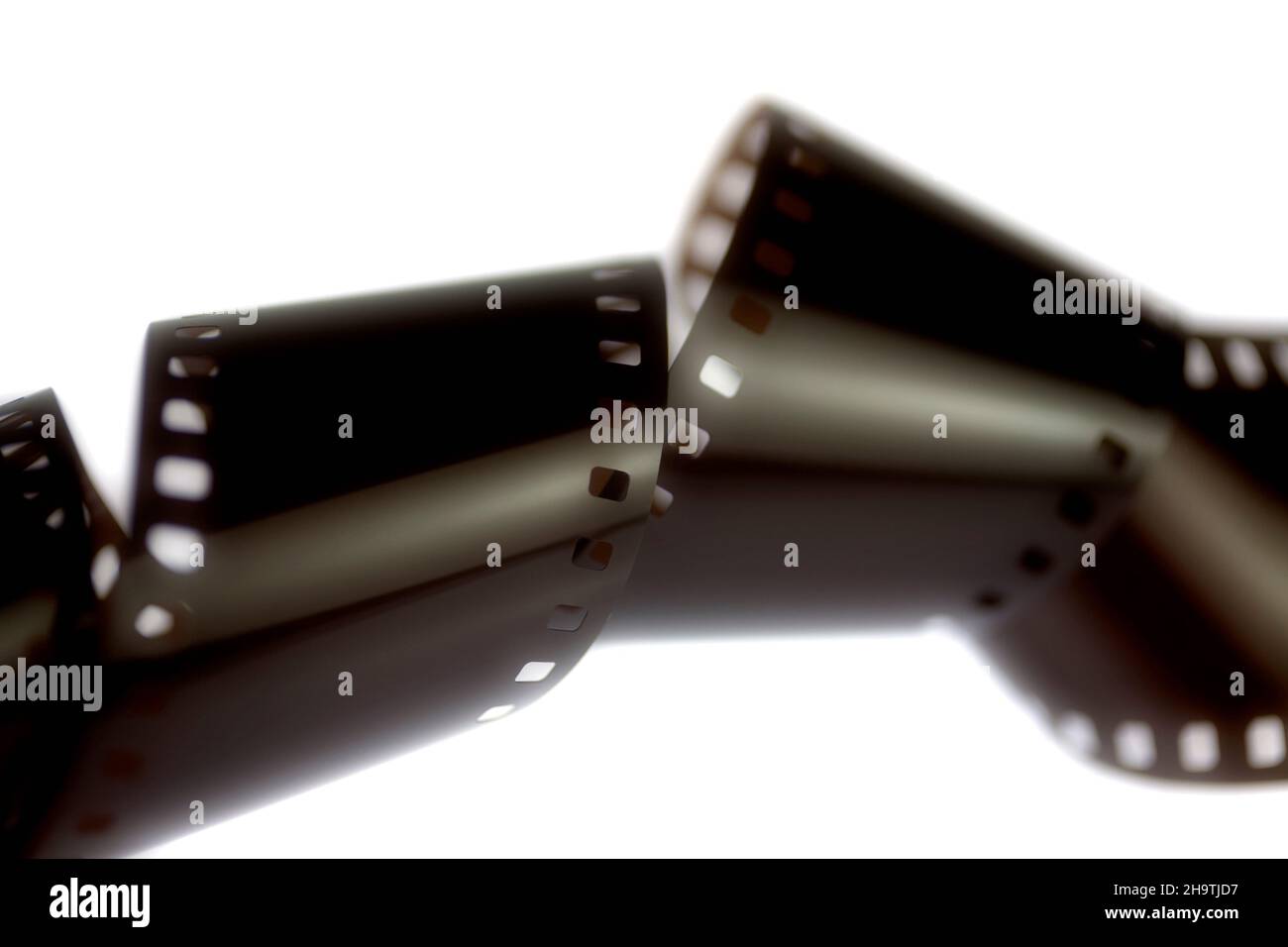 35mm Film, ausgeschnitten Stockfoto