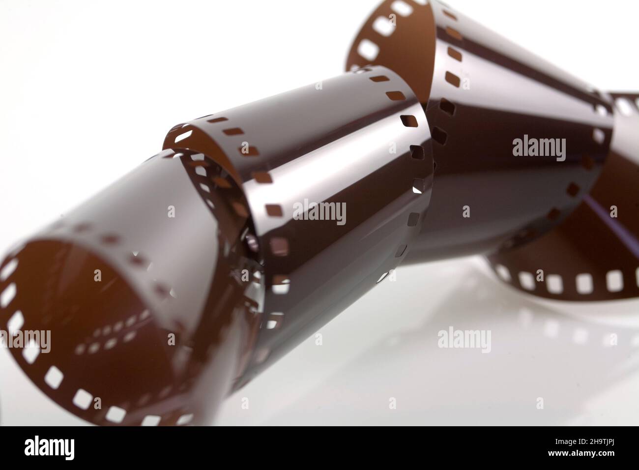 35mm Film, ausgeschnitten Stockfoto