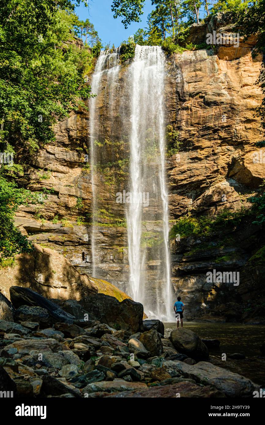 Toccoa Falls, Toccoa Creek, Toccoa Falls College, Toccoa Falls, Georgia Stockfoto