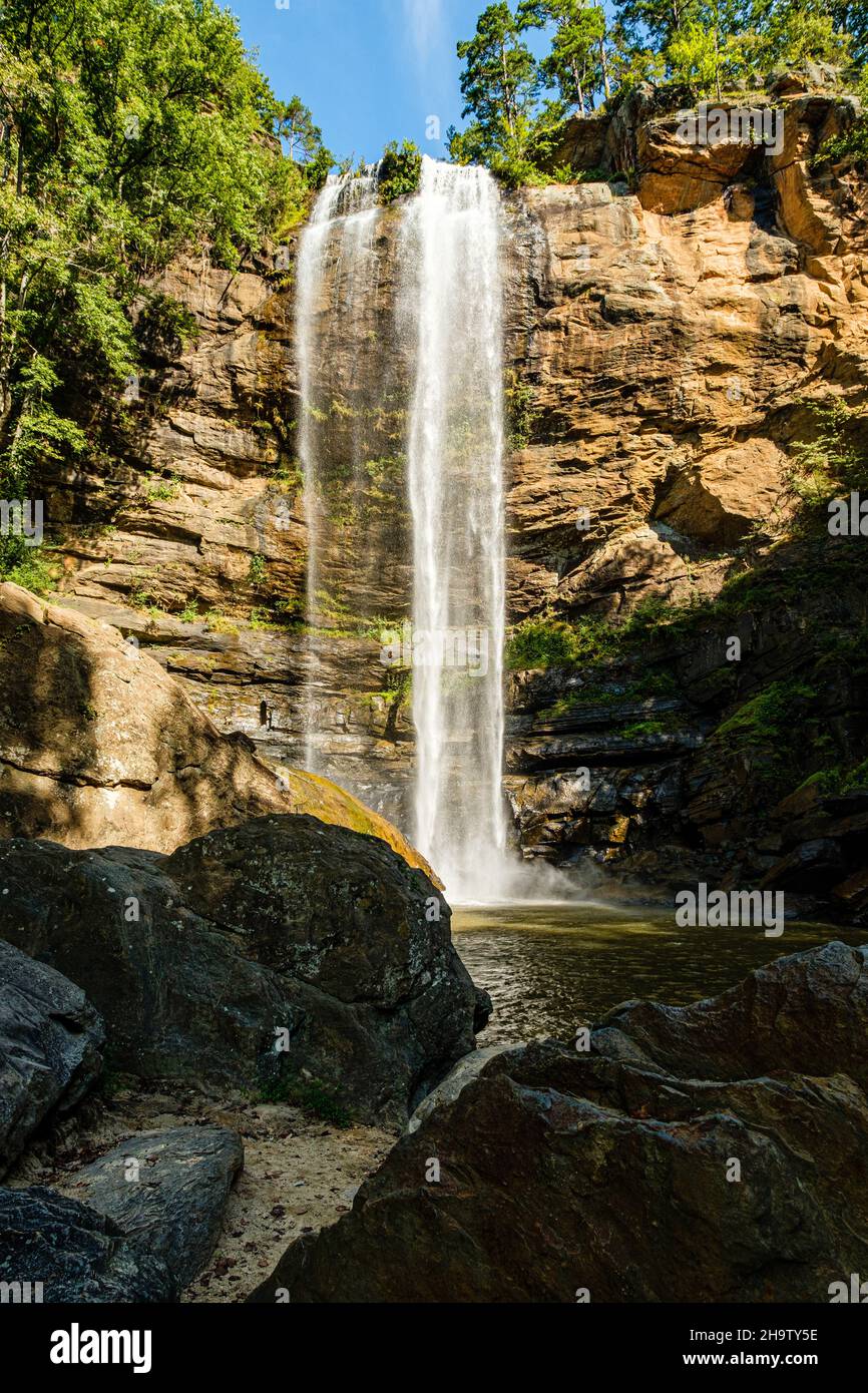 Toccoa Falls, Toccoa Creek, Toccoa Falls College, Toccoa Falls, Georgia Stockfoto