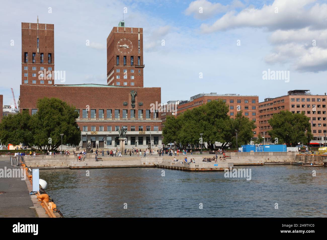 Oslo - Rathaus / Oslo - Rathaus Stockfoto