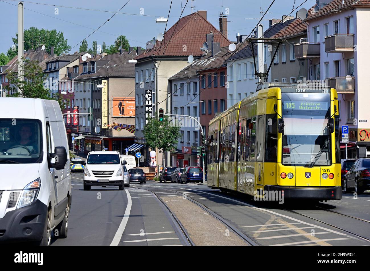 '13.06.2021, Deutschland, Nordrhein-Westfalen, Essen - Essen-Altendorf. Altendorf ist seit 1901 ein Stadtteil im Westen von Essen. Heute, etwa 22, Stockfoto