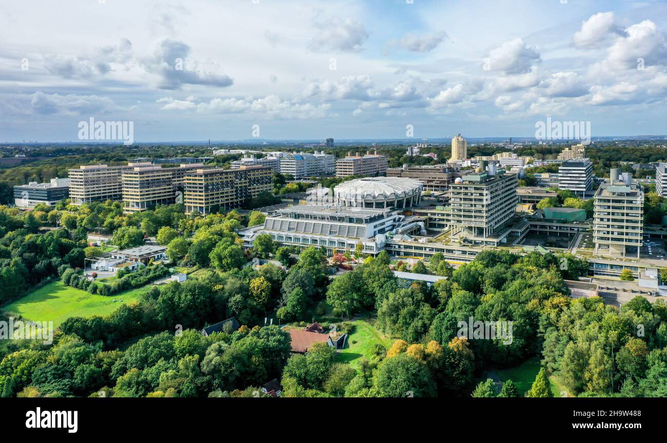 30.09.2021, Deutschland, Nordrhein-Westfalen, Bochum - die Ruhr-Universität Bochum ist mit mehr als 4 Universitäten eine der zehn größten Universitäten Deutschlands Stockfoto