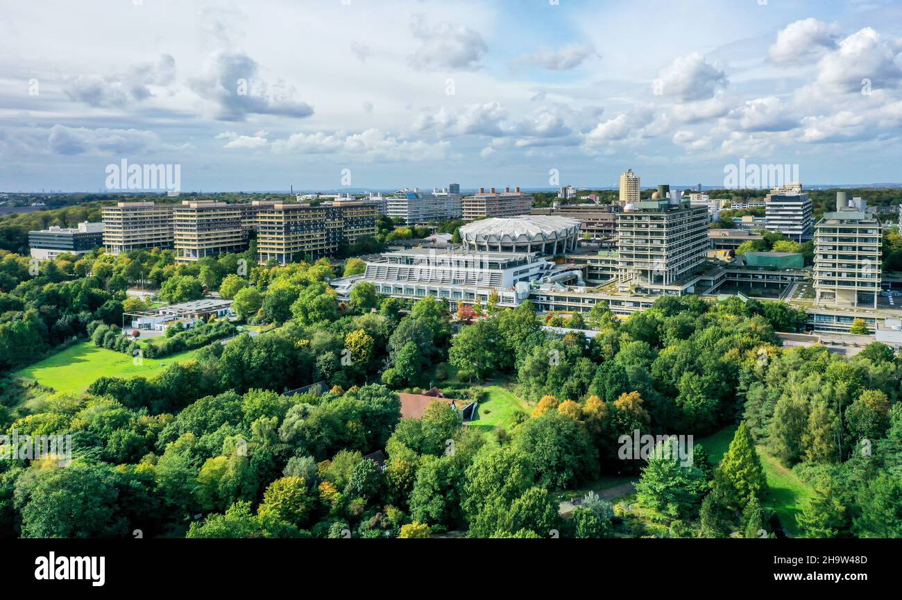 30.09.2021, Deutschland, Nordrhein-Westfalen, Bochum - die Ruhr-Universität Bochum ist mit mehr als 4 Universitäten eine der zehn größten Universitäten Deutschlands Stockfoto