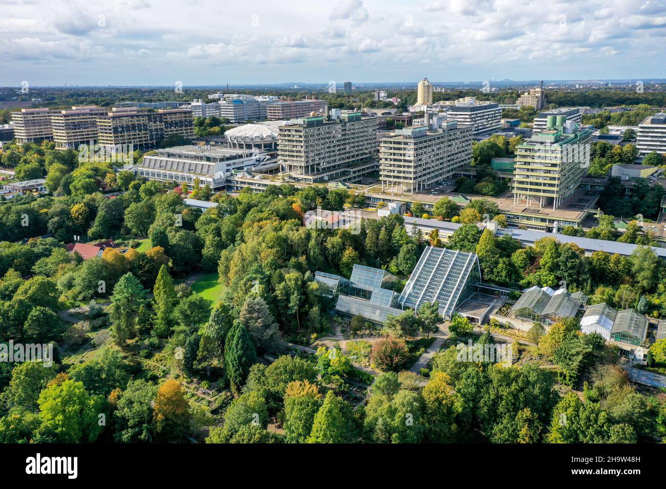 30.09.2021, Deutschland, Nordrhein-Westfalen, Bochum - die Ruhr-Universität Bochum ist mit mehr als 4 Universitäten eine der zehn größten Universitäten Deutschlands Stockfoto