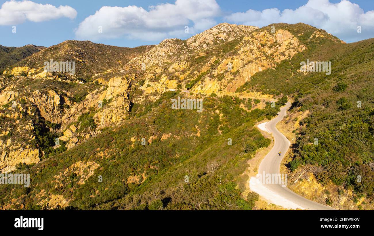 Gibraltar Road, Montecito, Kalifornien Stockfoto