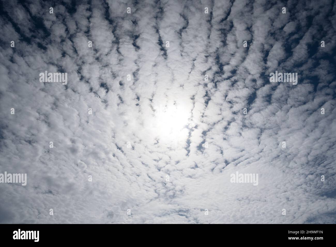 Cirrocumulus-Wolken Stockfoto