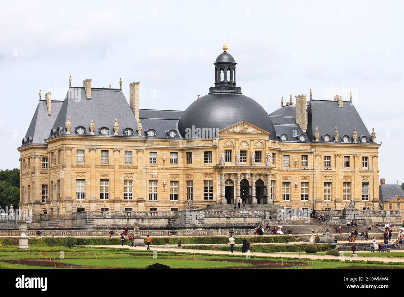 Château de Vaux-le-Vicomte, erbaut zwischen 1658 und 1661 für Nicolas Fouquet, Louis XIV., den Finanzinspektor. Es liegt 55 km von Paris entfernt. Stockfoto