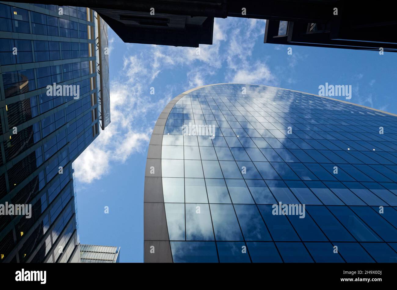 70 St Mary AX, auch bekannt als das Can of Ham-Gebäude, Bürogebäude 2019 fertiggestellt, London, England Stockfoto