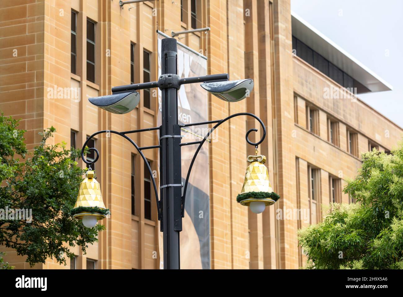 Weihnachtsschmuck im Museum of Contemporary Art in Sydney, Australien Stockfoto