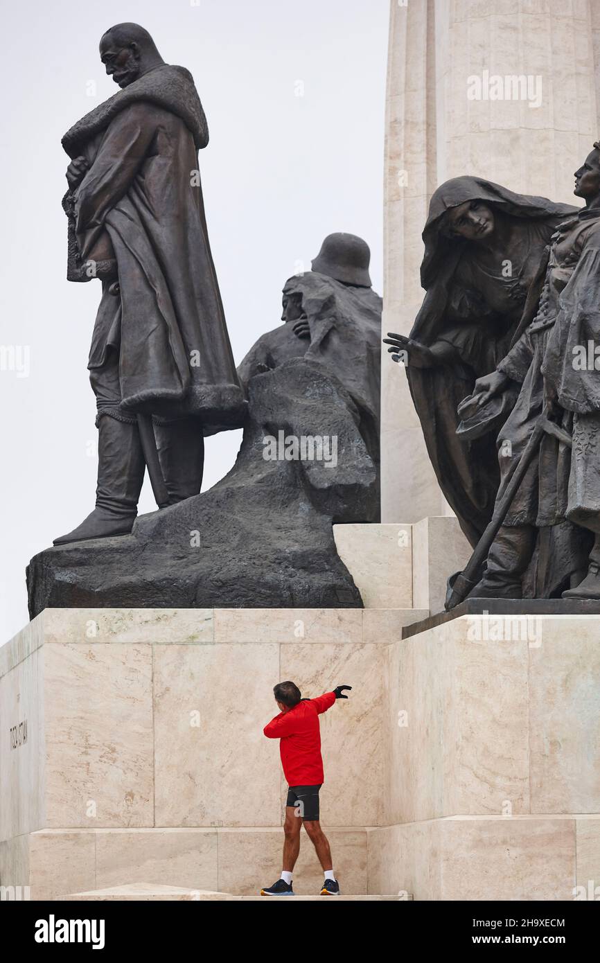 Istvan Tisza-Denkmal im Stadtzentrum von Budapest. Ungarische Ministerpräsidentin Stockfoto