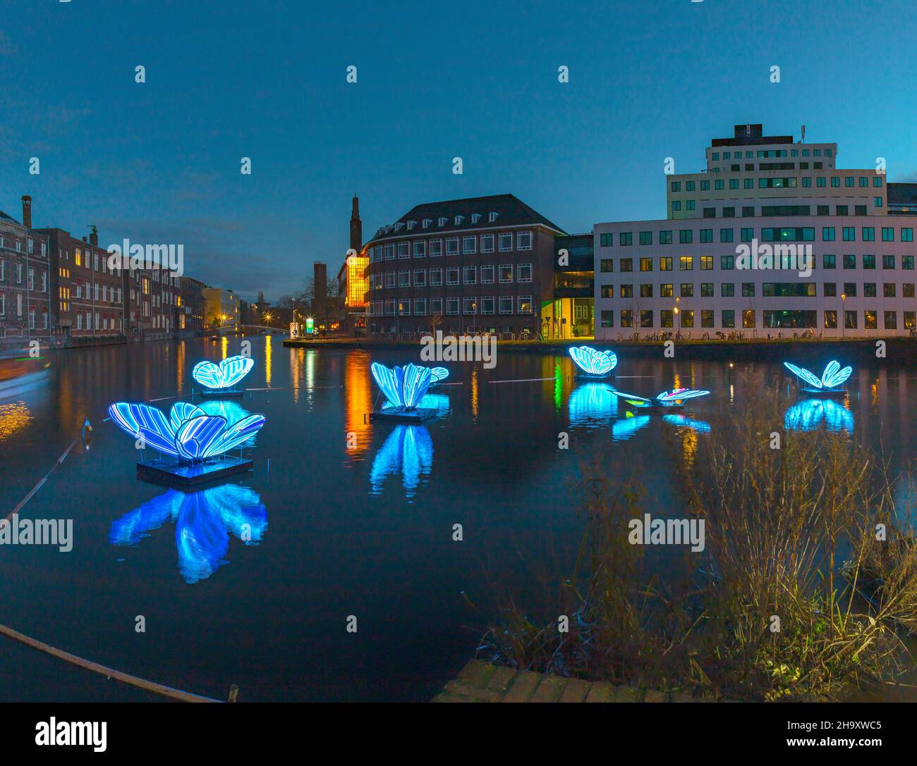 Amsterdam Light Festival 2019 Stockfoto