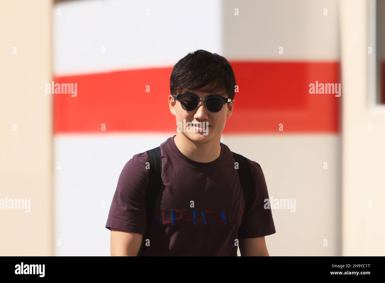 Abu Dhabi. 9th. Dezember 2021; Yas Marina Circuit, Abu Dhabi, Vereinigte Arabische Emirate: FIA Abu Dhabi F1 Grand Prix, Ankünfte und Inspektionstag: Scuderia AlphaTauri Honda, Yuki Tsunoda Credit: Action Plus Sports Images/Alamy Live News Stockfoto