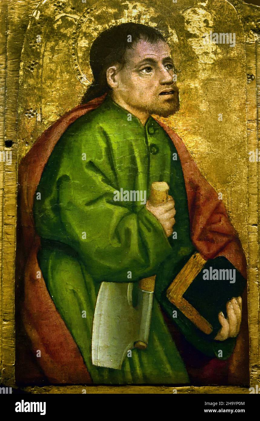 San Matteo - St. Matthew, 1462-70. Antoine de Lonhy, 1446–1490, Maler, Illuminator, Glaser, Frankreich, Französisch , Matthäus, c1462-70 Stockfoto