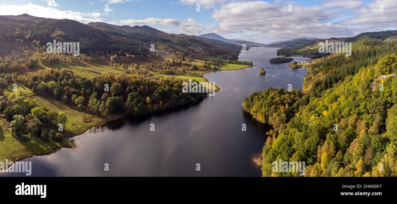 Loch Tummel aus Queens View, Perthshire, Schottland, Großbritannien Stockfoto