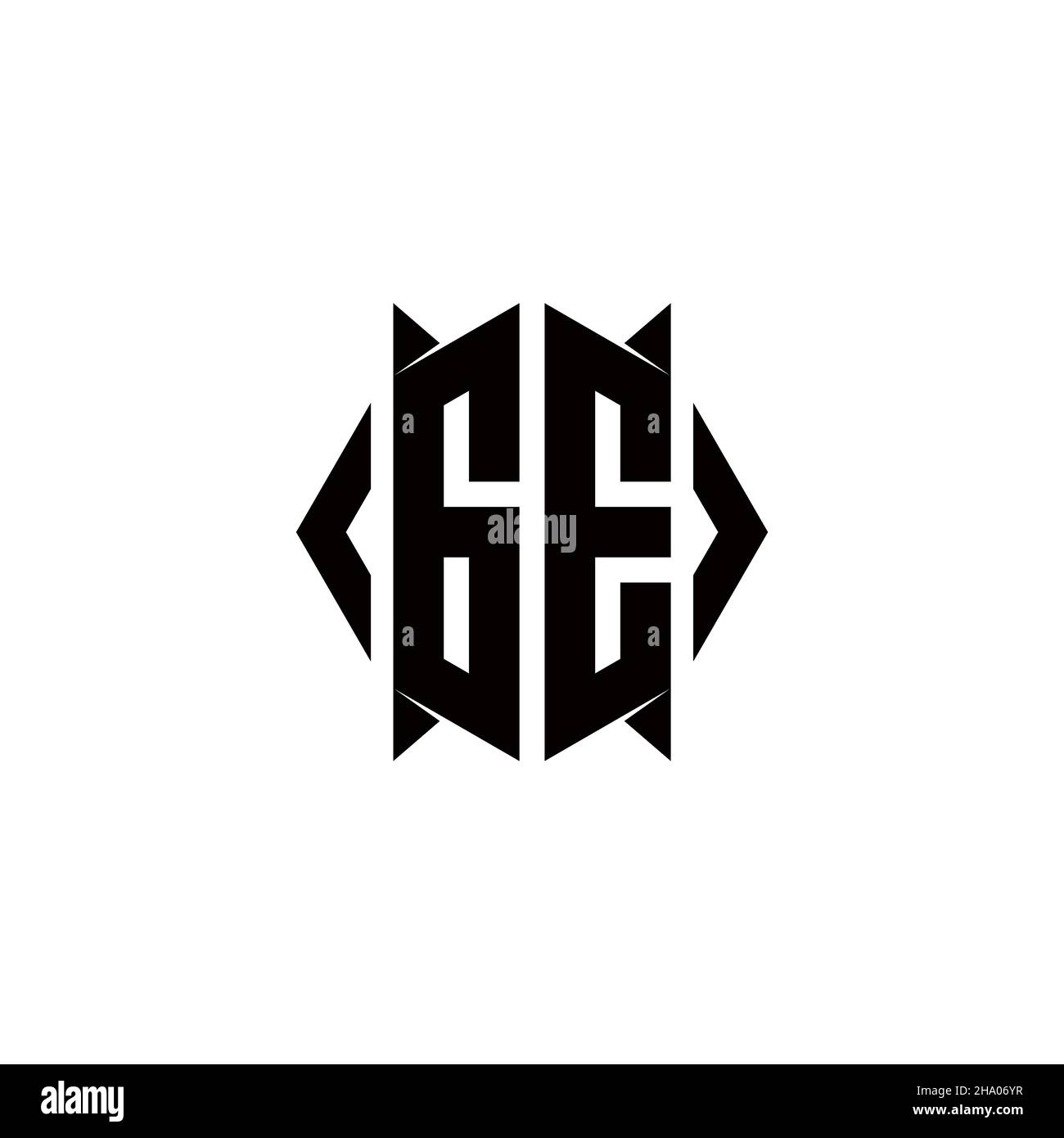 DK Logo Monogramm mit Schild Form Designs Vorlage Vektor-Symbol modern Stock Vektor