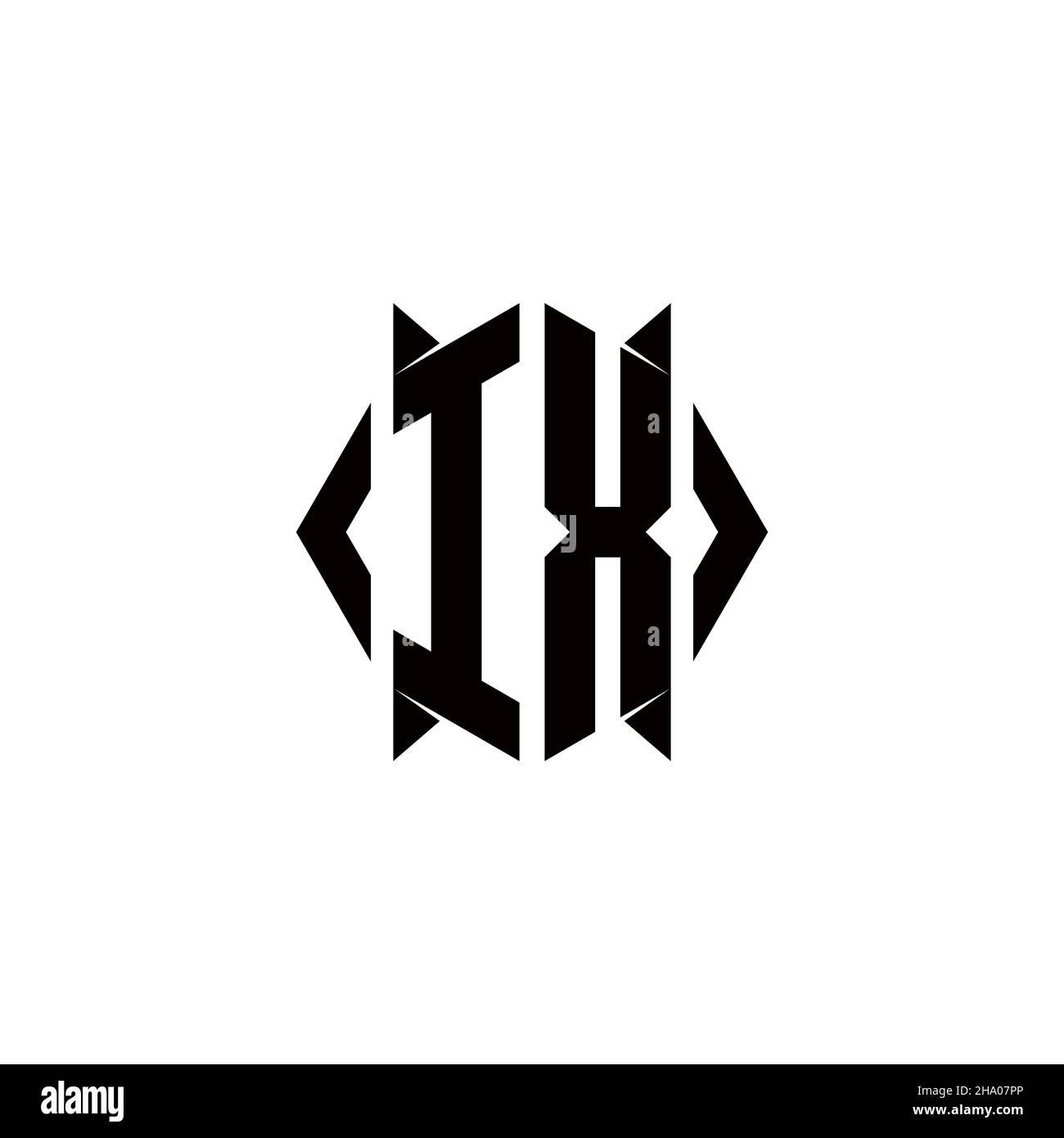 IX Logo Monogramm mit Schild Form Designs Vorlage Vektor-Symbol modern ...