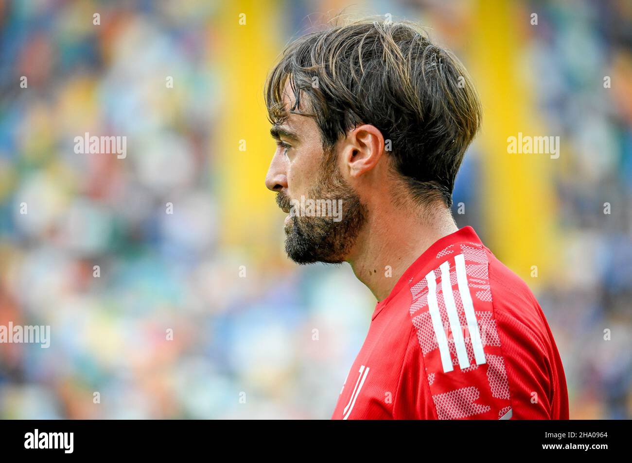 Udine, Italien. 22nd August 2021. Carlo Pinsoglio (Juventus) Porträt während des Aufwärmportraits während des Spiels Udinese Calcio gegen Juventus FC (Porträts), italienische Fußballserie A in Udine, Italien, August 22 2021 Quelle: Independent Photo Agency/Alamy Live News Stockfoto